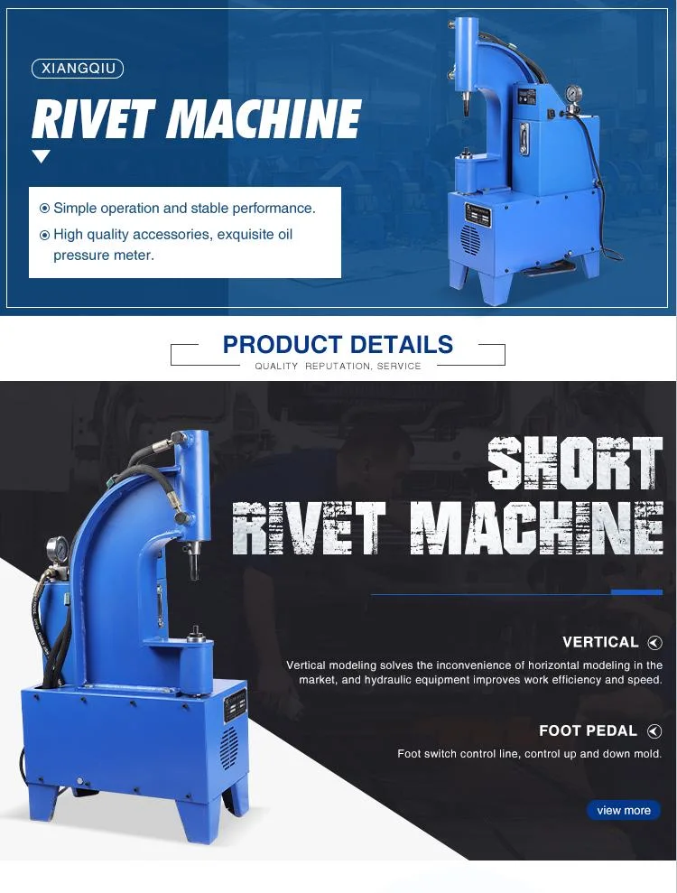 China Factory Price Brake Shoes/Lining Riveting Machine for Truck Solid Rivet