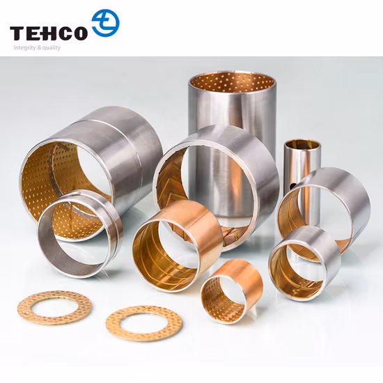 Steel Cooper Bushing, Bimetal Bushing Used In Conbustion Engine Bearing, TCB30 Self Lubricating Bushing